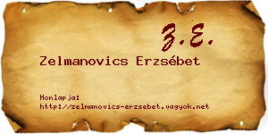 Zelmanovics Erzsébet névjegykártya